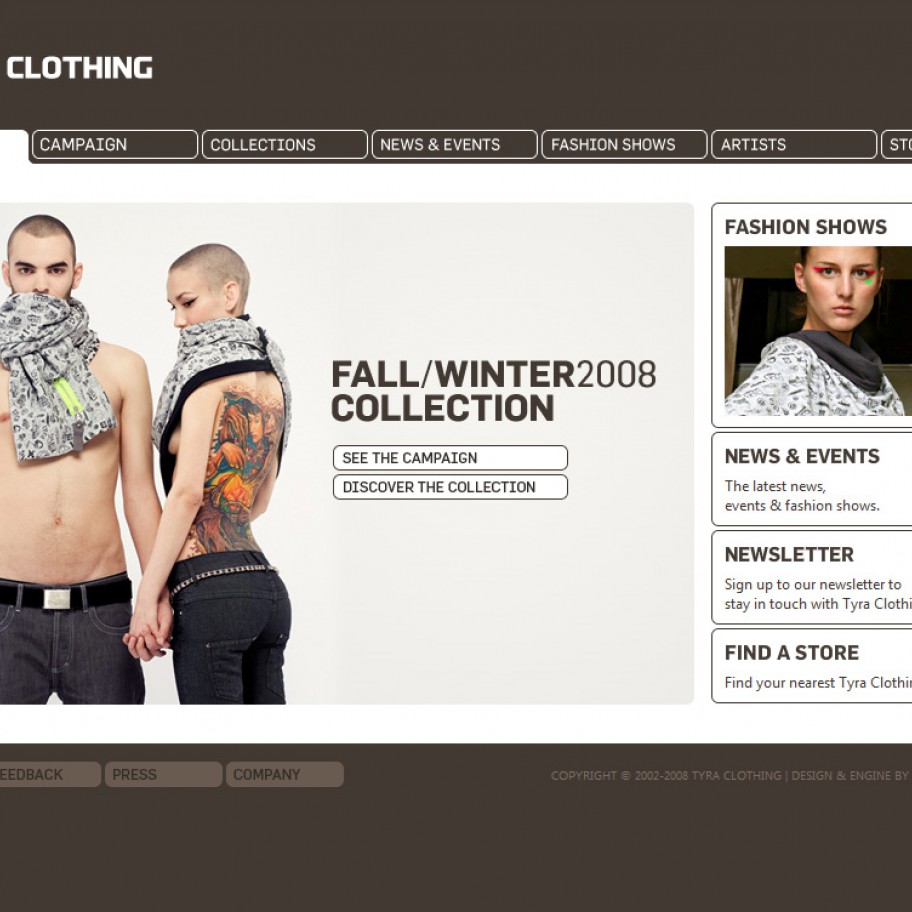 Új Tyra Clothing weboldal