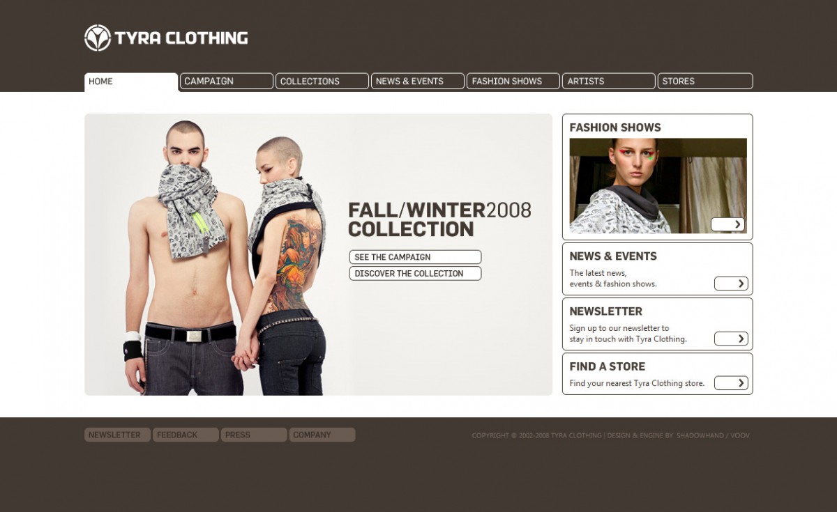 Új Tyra Clothing weboldal