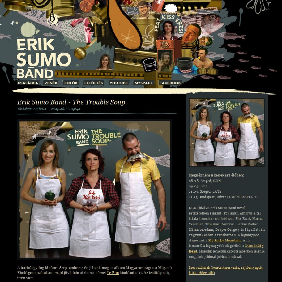 Erik Sumo Band - The Trouble Soup blog oldal
